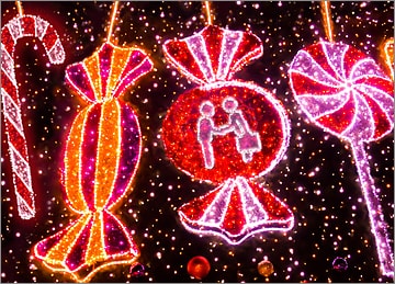 Corporate Christmas Lights Card