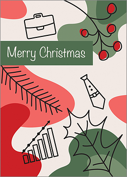 Corporate Holly Card
