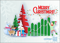 Corporate Merry Elf Card