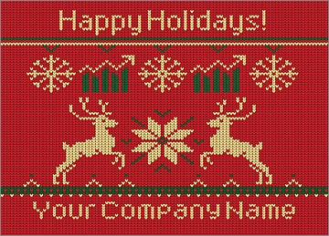 Corporate Reindeer Christmas Card