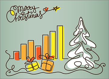 Corporate Snow Tree Card