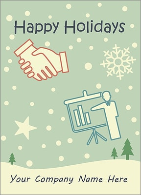 Corporate Snowfall Card