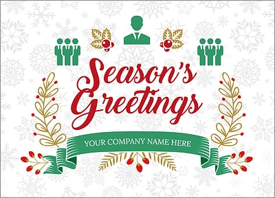 Corporate Snowflake Christmas Card