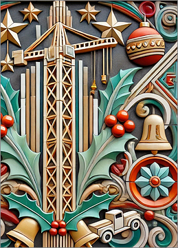 Crane Christmas Card Marvellous