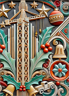 Crane Christmas Card Marvellous