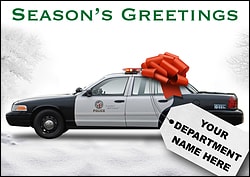 Cruiser Police Christmas Card