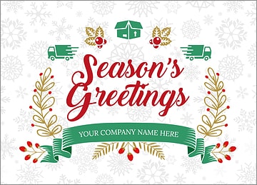 Delivery Snowflake Christmas Card