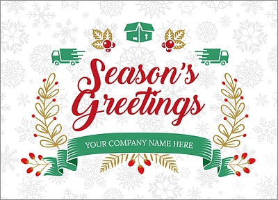 Delivery Snowflake Christmas Card