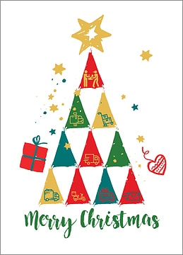 Delivery Tree Christmas Card