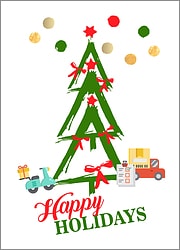 Delivery Tree Holiday Card