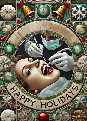 Dental Christmas Card glow