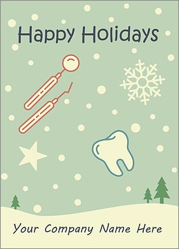 Dental Snowfall Card