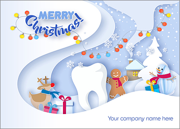 Dental Snowflakes Card