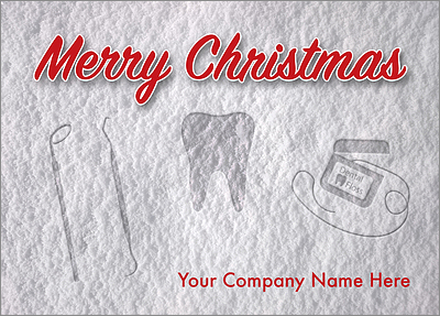 Dentists Snow Print Card