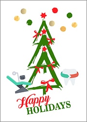 Dentists Tree Holiday Card