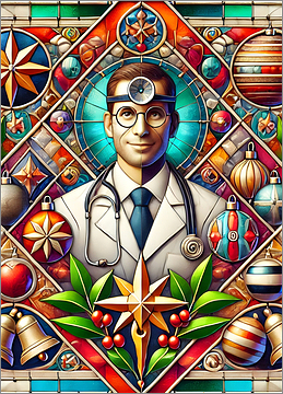 Doctor Christmas Card Confident