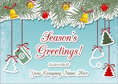 Doctors Ornaments Christmas Card