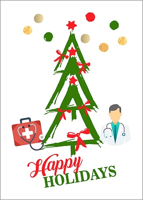 Doctors Tree Holiday Card