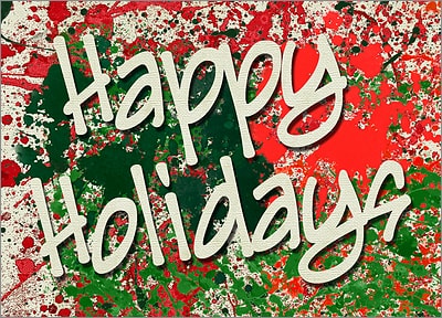 Drop Cloth Holiday Card