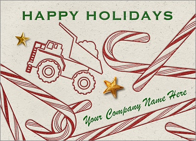 Dump Truck Candy Canes (Glossy White) 