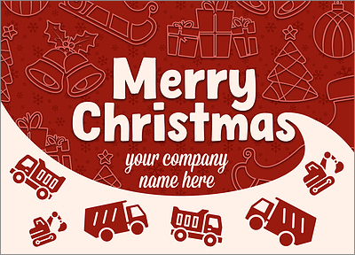 Dump Truck Cheer Card