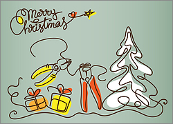 Electric Christmas Card