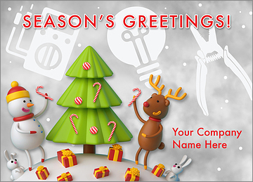 Electrical Cheerful Card