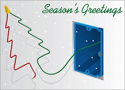 Electrical Christmas Card