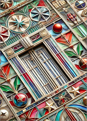 Elevator Christmas Card Skyward