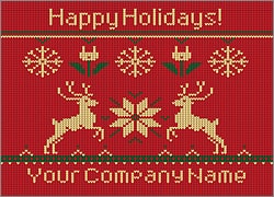 Energy Reindeer Christmas Card