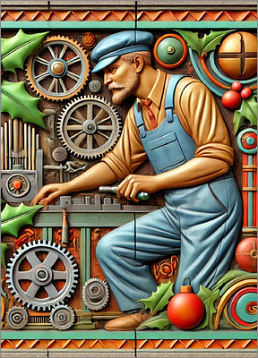 Engineer Christmas Card Analytical