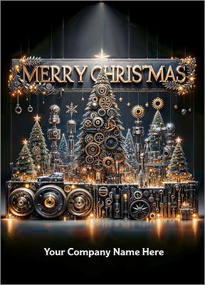 Engineer Christmas Card Structure Joy