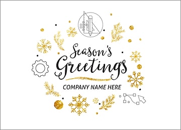 Engineer Icons Christmas Card