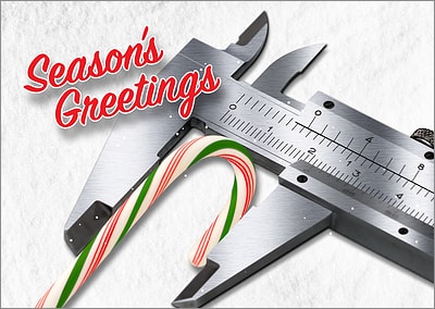 Engineers Tools Christmas Card (Glossy White) 