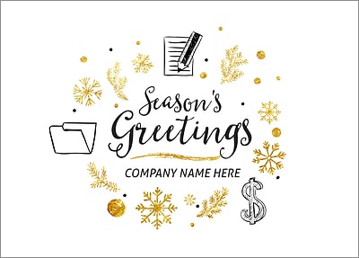 Escrow & Title Holiday Card (Glossy White) 