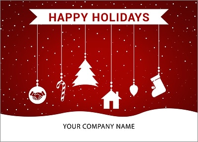 Escrow Ornaments Holiday Card