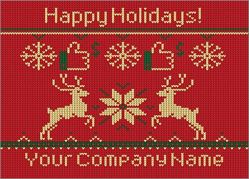 Escrow Reindeer Christmas Card