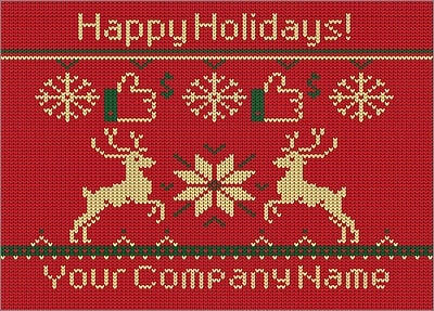 Escrow Reindeer Christmas Card