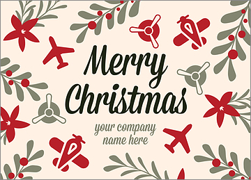 Festive Aviation Card