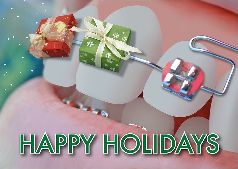 Festive Braces Christmas Cards Customized For Your Business