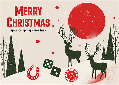 Festive Casino Card