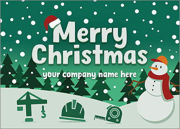 Festive Construction Card