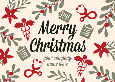 Festive Medical Card (Glossy White) 