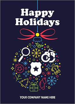 Festive Police Card