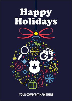 Festive Police Card