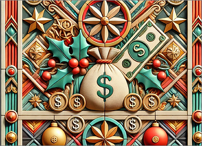 Financial Christmas Card Joyful