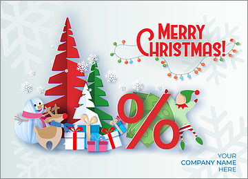 Financial Merry Elf Card