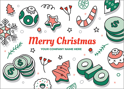 Financial Merry Holiday Card