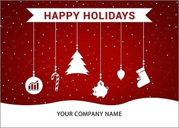 Financial Ornaments Holiday Card
