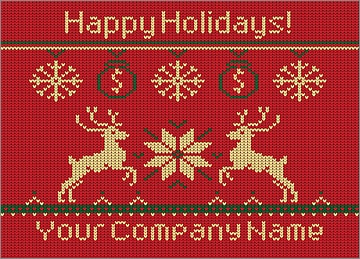 Financial Reindeer Christmas Card